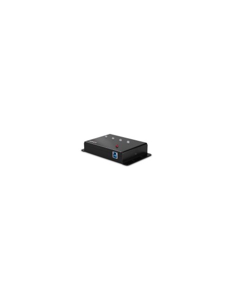 Lindy 43374 hub de interfaz USB 3.2 Gen 1 (3.1 Gen 1) Type-B 5000 Mbit/s Negro