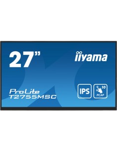 iiyama ProLite T2755MSC-B1 pantalla para PC 68,6 cm (27") 1920 x 1080 Pixeles Full HD LED Pantalla tÃ¡ctil Mesa Negro