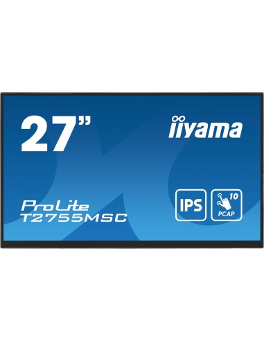 iiyama ProLite T2755MSC-B1 pantalla para PC 68,6 cm (27") 1920 x 1080 Pixeles Full HD LED Pantalla tÃ¡ctil Mesa Negro