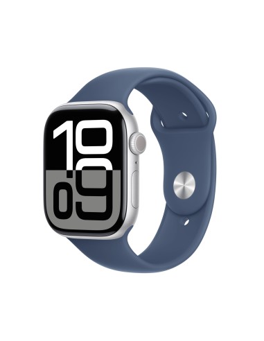 Apple Watch Series 10 OLED 46 mm Digital 416 x 496 Pixeles Pantalla tÃ¡ctil 4G Plata Wifi GPS (satÃ©lite)