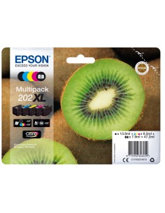 CARTUCHO TINTA EPSON MULTIPACK 202XL 5 COLORES 47.2ML KIWI C13T02G74010