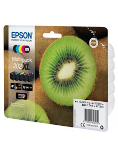 CARTUCHO TINTA EPSON MULTIPACK 202XL 5 COLORES 47.2ML KIWI C13T02G74010 2