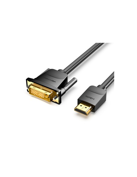 Vention Cable Conversor ABFBF/ DVI Macho - HDMI Macho/ 1m/ Negro