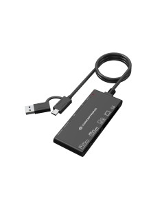 Conceptronic BIAN10B lector de tarjeta USB 3.2 Gen 1 (3.1 Gen 1) Type-A/Type-C Negro