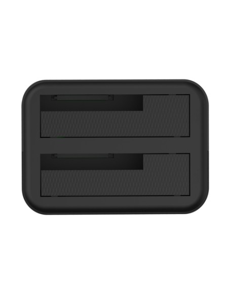 AISENS Estacion De Docking De Doble Bahia ASDS-D01B SATA 2.5/3.5 A USB 3.0/3.1 Gen1, Clone, Negra