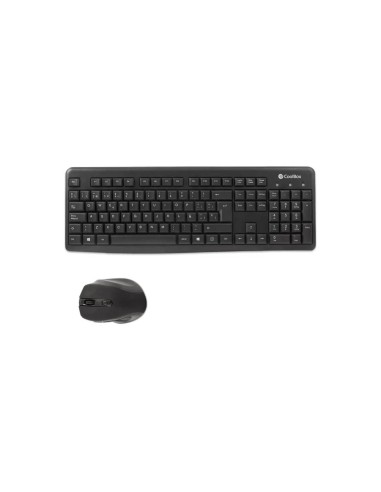 COMBO TECLADO/RATON COOLBOX KTR-02W INALAMBRICO NEGRO