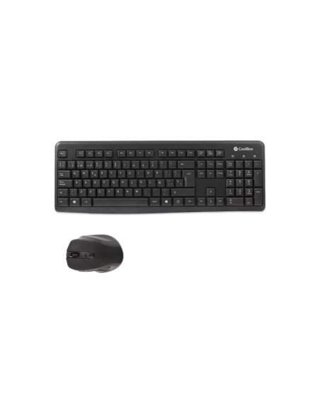 COMBO TECLADO/RATON COOLBOX KTR-02W INALAMBRICO NEGRO