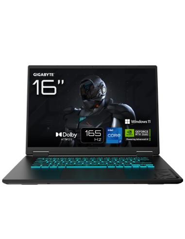 GIGABYTE GAMING A16 CWH PortÃ¡til Gaming - 16,0â€œ, 165Hz WQXGA, Intel Core i7-13620H, NVIDIA RTX 5070, 32GB DDR5 5200MHz, 1TB G