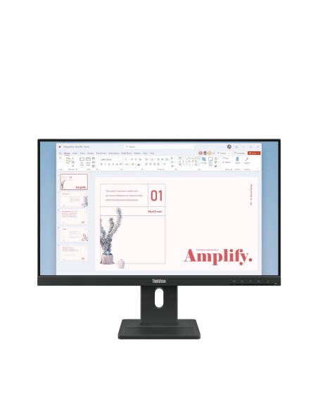 Lenovo ThinkVision E24-40 LED display 60,5 cm (23.8") 1920 x 1080 Pixeles Full HD LCD Negro