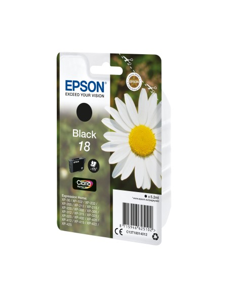 Cartucho Epson Daisy Cartucho 18 negro etiqueta RF C13T18014022