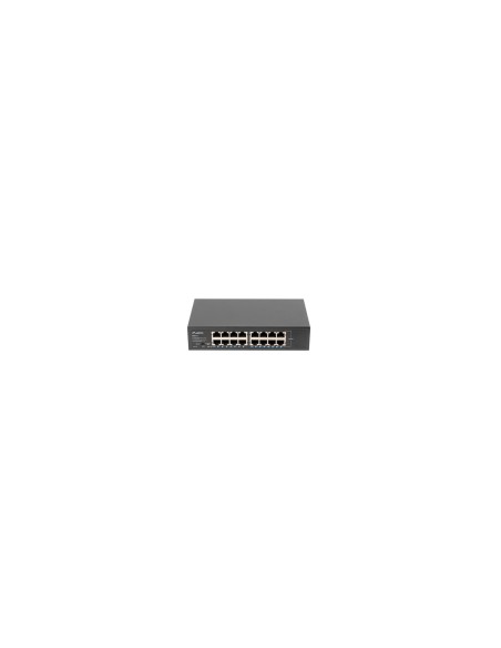 Lanberg RSGE-16 switch No administrado Gigabit Ethernet (10/100/1000) 1U Negro
