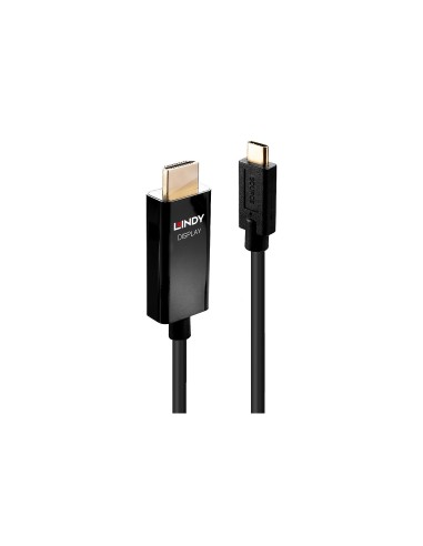 Lindy 43293 adaptador de cable de vÃÂ­deo 3 m USB Tipo C HDMI tipo A (EstÃ¡ndar) Negro