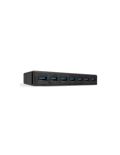 Lindy 43228 hub de interfaz USB 3.2 Gen 1 (3.1 Gen 1) Type-A 5000 Mbit/s Negro
