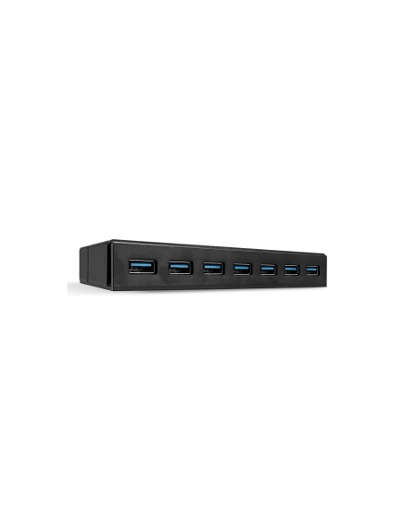 Lindy 43228 hub de interfaz USB 3.2 Gen 1 (3.1 Gen 1) Type-A 5000 Mbit/s Negro