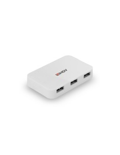 Lindy 43143 hub de interfaz USB 3.2 Gen 1 (3.1 Gen 1) Type-A 5000 Mbit/s Blanco
