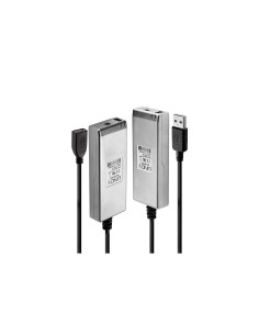 Lindy 42702 ampliador de red Transmisor y receptor de red Gris