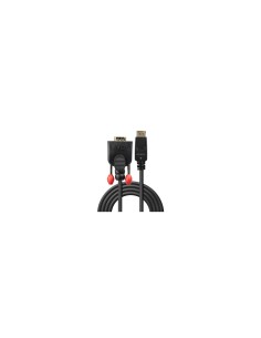 Lindy 41942 adaptador de cable de vÃÂ­deo 2 m VGA (D-Sub) DisplayPort Negro 2
