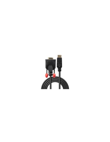 Lindy 41941 adaptador de cable de vÃÂ­deo 1 m DisplayPort VGA (D-Sub) Negro