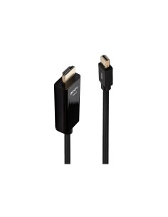Lindy 36928 adaptador de cable de vÃÂ­deo 3 m Mini DisplayPort HDMI tipo A (EstÃ¡ndar) Negro