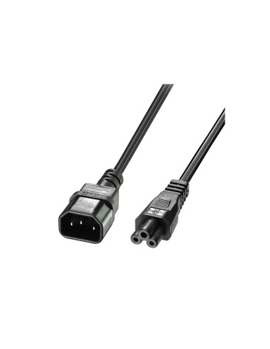 Lindy 30340 cable de transmisiÃ³n Negro 1 m C14 acoplador C5 acoplador