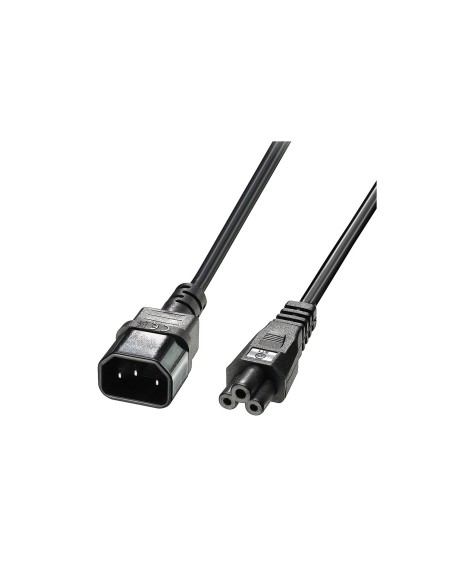 Lindy 30340 cable de transmisiÃ³n Negro 1 m C14 acoplador C5 acoplador