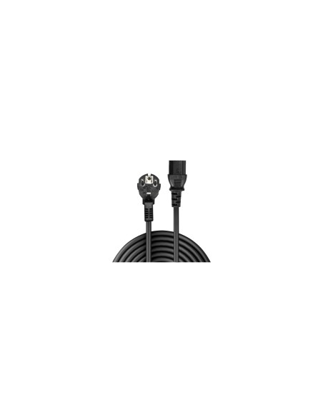 Lindy 30335 cable de transmisiÃ³n Negro 2 m Enchufe tipo F C13 acoplador