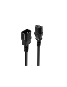Lindy 30321 cable de transmisiÃ³n Negro 1 m C14 acoplador C13 acoplador