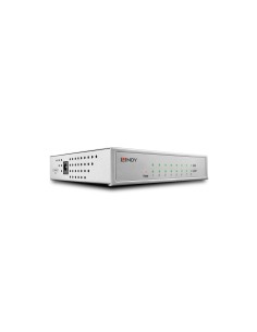 Lindy 25045 switch Gestionado Gigabit Ethernet (10/100/1000) EnergÃÂ­a sobre Ethernet (PoE) Plata