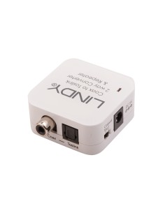 Lindy 70411 cambiador de gÃ©nero para cable Toslink RCA Blanco