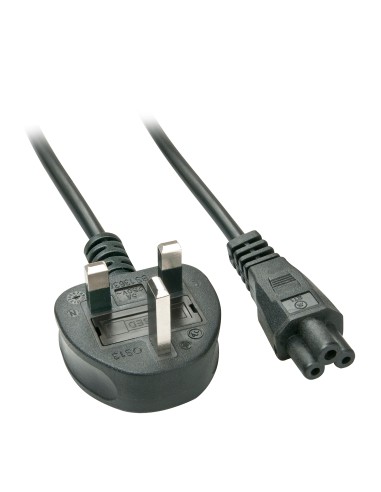 Lindy 30409 cable de transmisiÃ³n Negro 2 m C5 acoplador