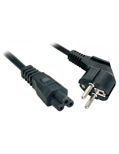 Lindy 3m, CEE 7/7 - IEC 320 C5 Negro CEE7/7 C5 acoplador