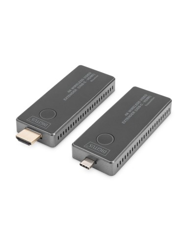 Digitus Extensor de vÃ­deo 4K inalÃ¡mbrico, 30 m (USB-C - HDMI)