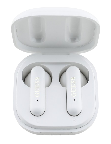 GUESS AURICULAR BLUETOOTH TWS 4G LOGO BLANCO