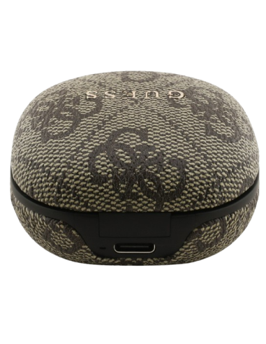 GUESS AURICULAR BLUETOOTH TWS ENC 4G LOGO MARRÓN