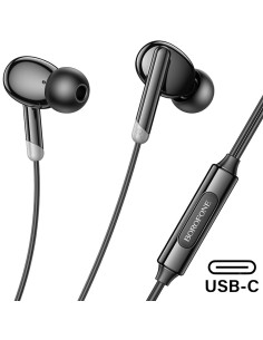 Borofone BM92 Auriculares con MicrÃ³fono y ConexiÃ³n USB-C Negro