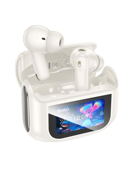 Hoco EQ21 Sandy Auricular InalÃ¡mbrico CancelaciÃ³n Ruido Cloudy White