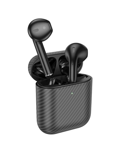 Hoco EW41 Plus True Auricular InalÃ¡mbrico DiseÃ±o Carbono Negro