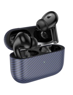 Hoco EW47 Plus True Auricular InalÃ¡mbrico DiseÃ±o Carbono Azul
