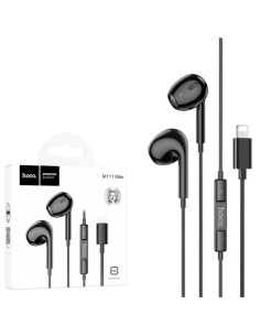 Hoco M111 Auricular Lightning para iPhone Negro