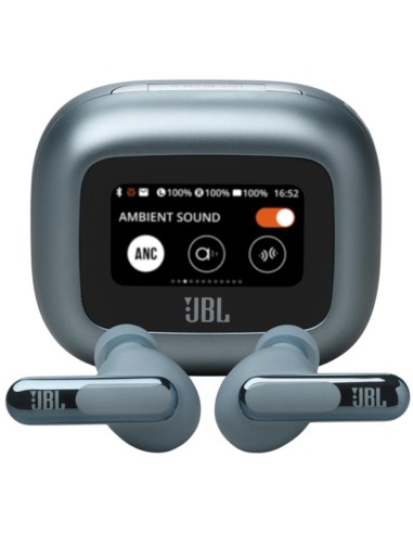 JBL Live Beam 3 Auricular Bluetooth con CancelaciÃ³n de Ruido y pantalla Azul
