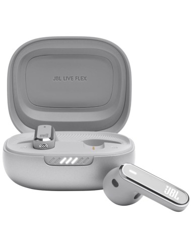 JBL Live Flex Auricular Bluetooth con CancelaciÃ³n de Ruido Plata