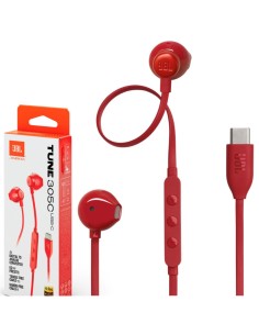 JBL Tune 305C Auricular USB-C con micrÃ³fono Rojo