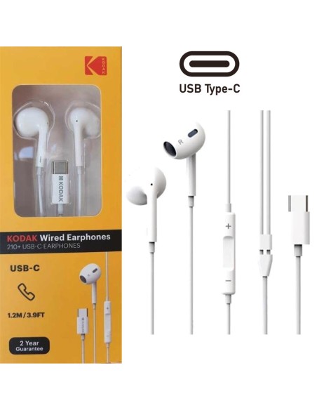 Kodak Auriculares con cable USB-C Digital