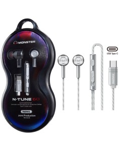 Remax for Monster RM-598a Metal Auricular USB-C Silver