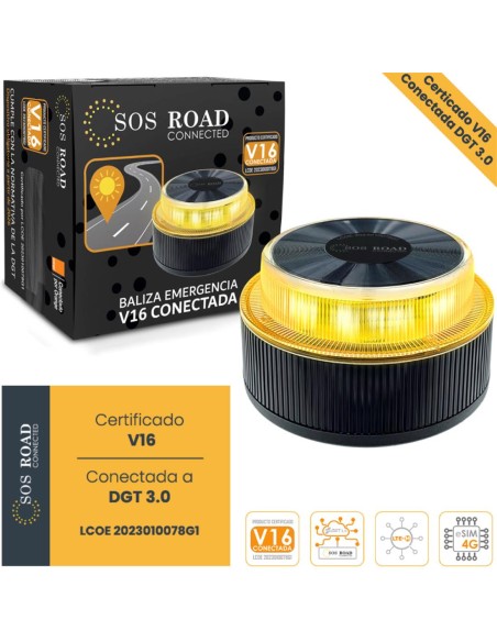 Baliza V16 SOS Road Conectada Homologada por DGT 2026