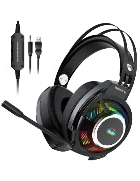 Auricular Gaming Monster Mission V1 Negro