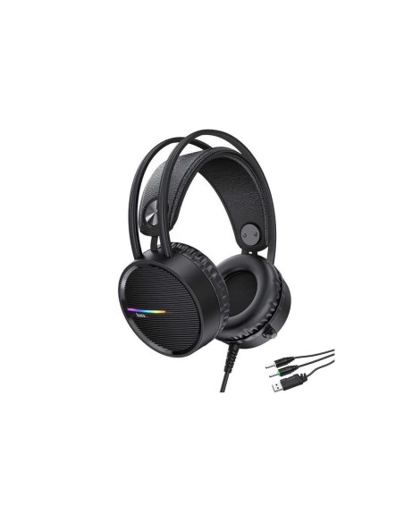 Auricular Hoco W100 Auricular Gaming con MicrÃ³fono y conexiÃ³n USB y Jack
