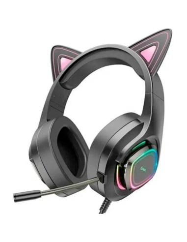 Hoco W107 Auricular Gaming con Luces LED y conexiÃ³n USB y Jack Phantom