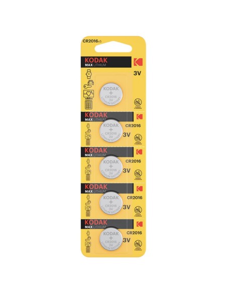 KODAK CR2016 BATERÃA LITHIUM ULTRA 3V 5 UNDS (30411555)