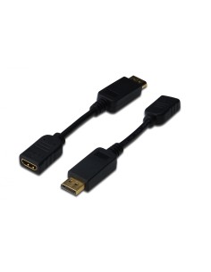 ASSMANN Electronic adaptador de cable de vÃÂ­deo 0,15 m DisplayPort HDMI Negro